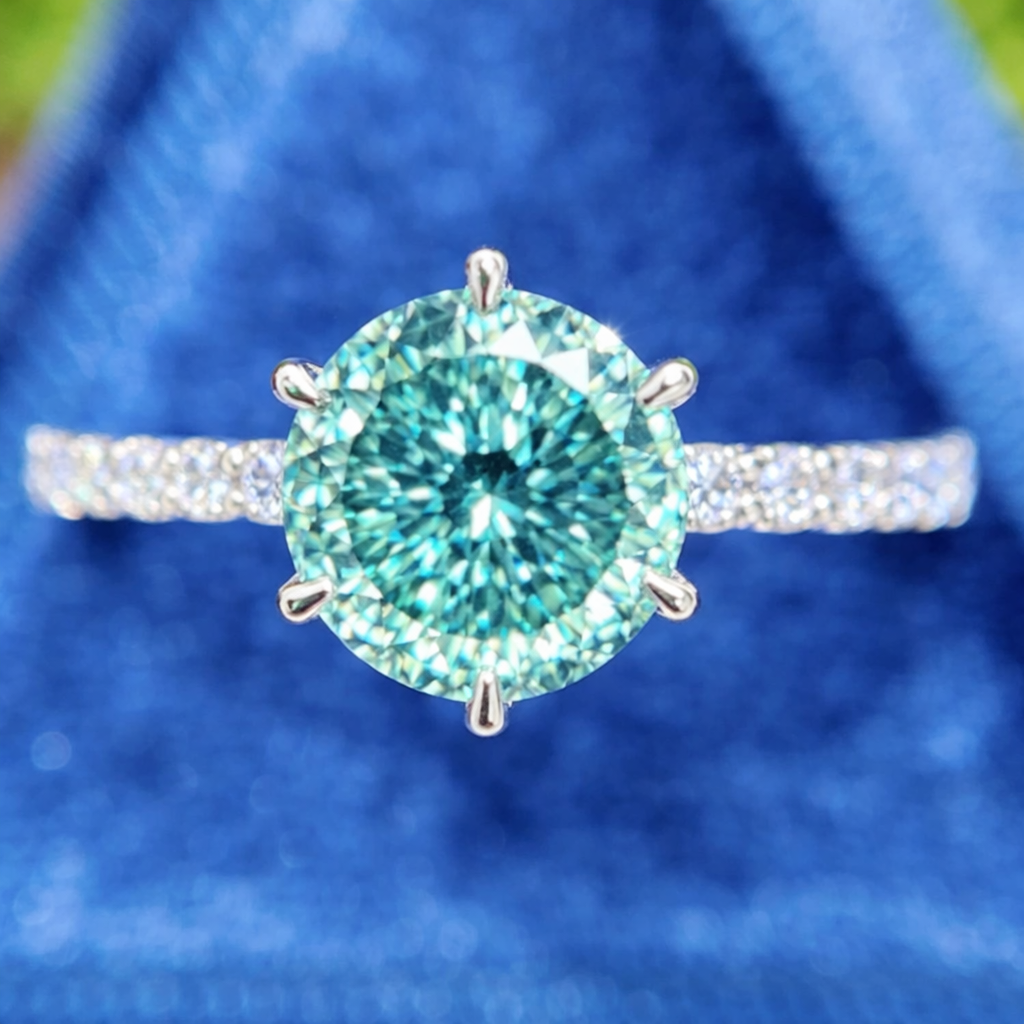 1 Ct Blue-Green Portugese Ring : RR-01