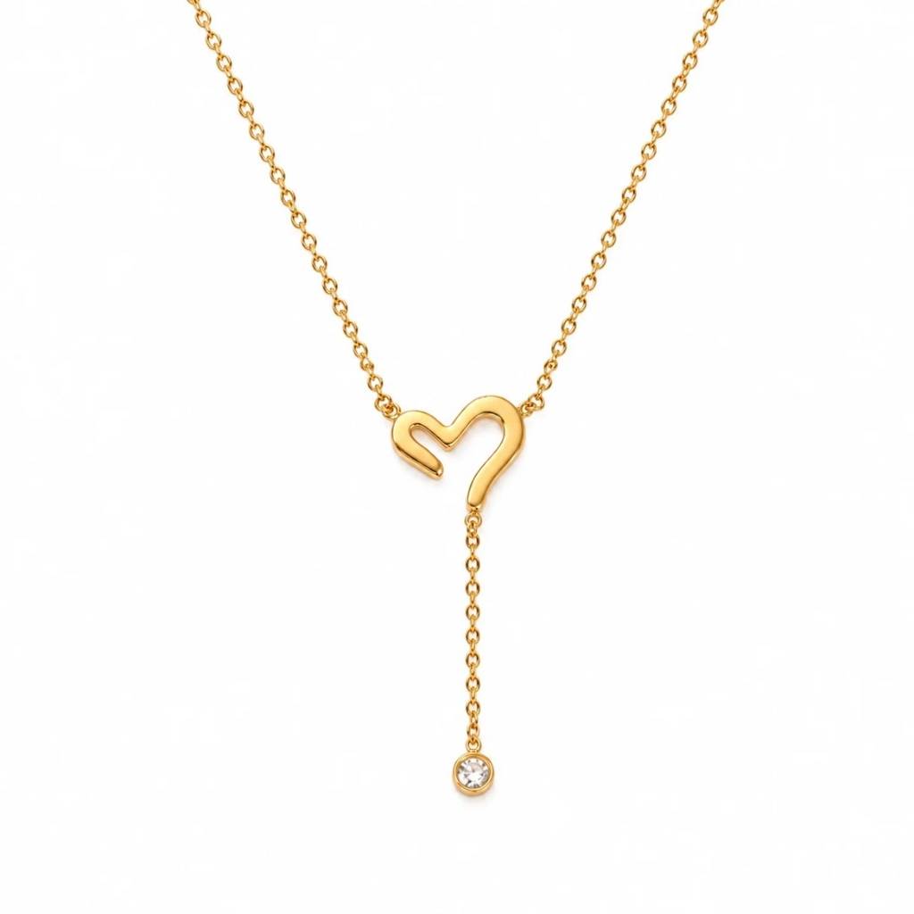 Heart Lariat Necklace : C2-N9