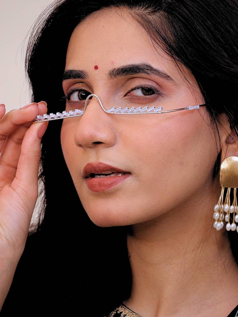 Nazara Silver Plated Brass Facelets Handmade For Women : FC05