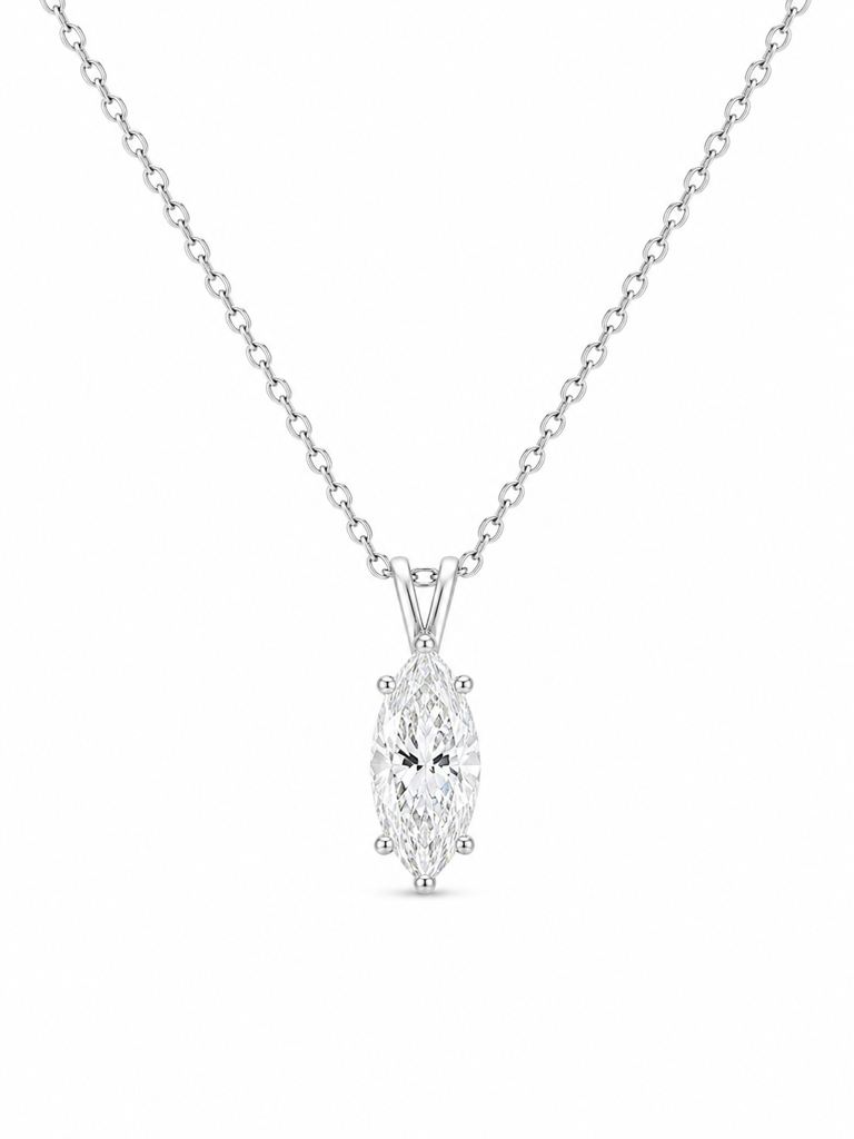 Lunara Moissanite Pendant : GJPD0006PD925123