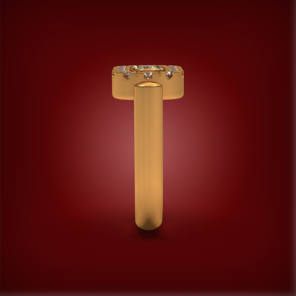 Glide Pavã© Ring | 925 Sterling Silver : 105FAG3