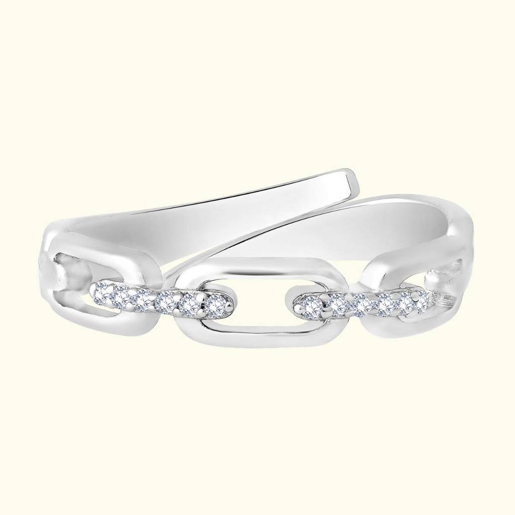 Chic Silver Ring : 07-SADR-7