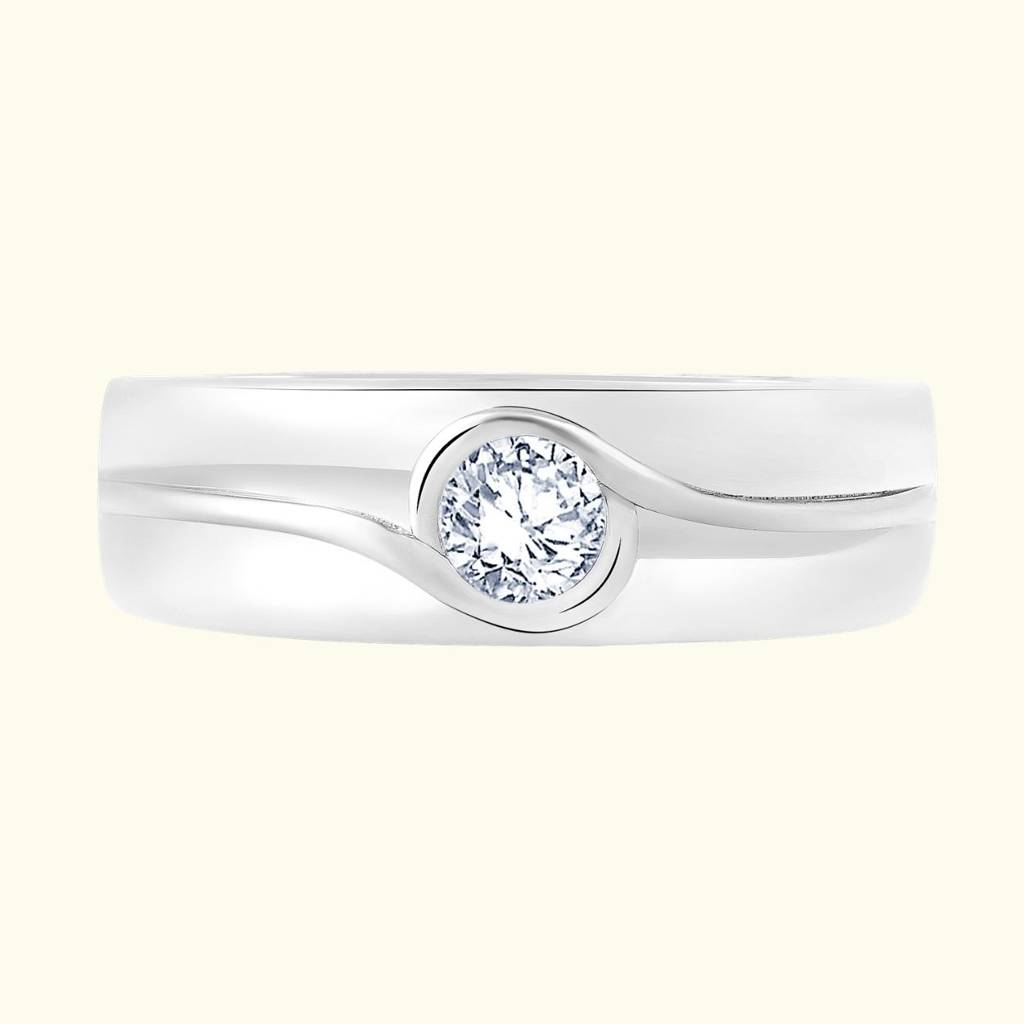 Contemporary Silver Ring : 08-SADR-9
