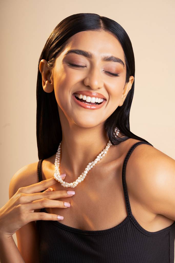 Twisty Pearl Necklace : NCK-TWSTY-WT-PRL