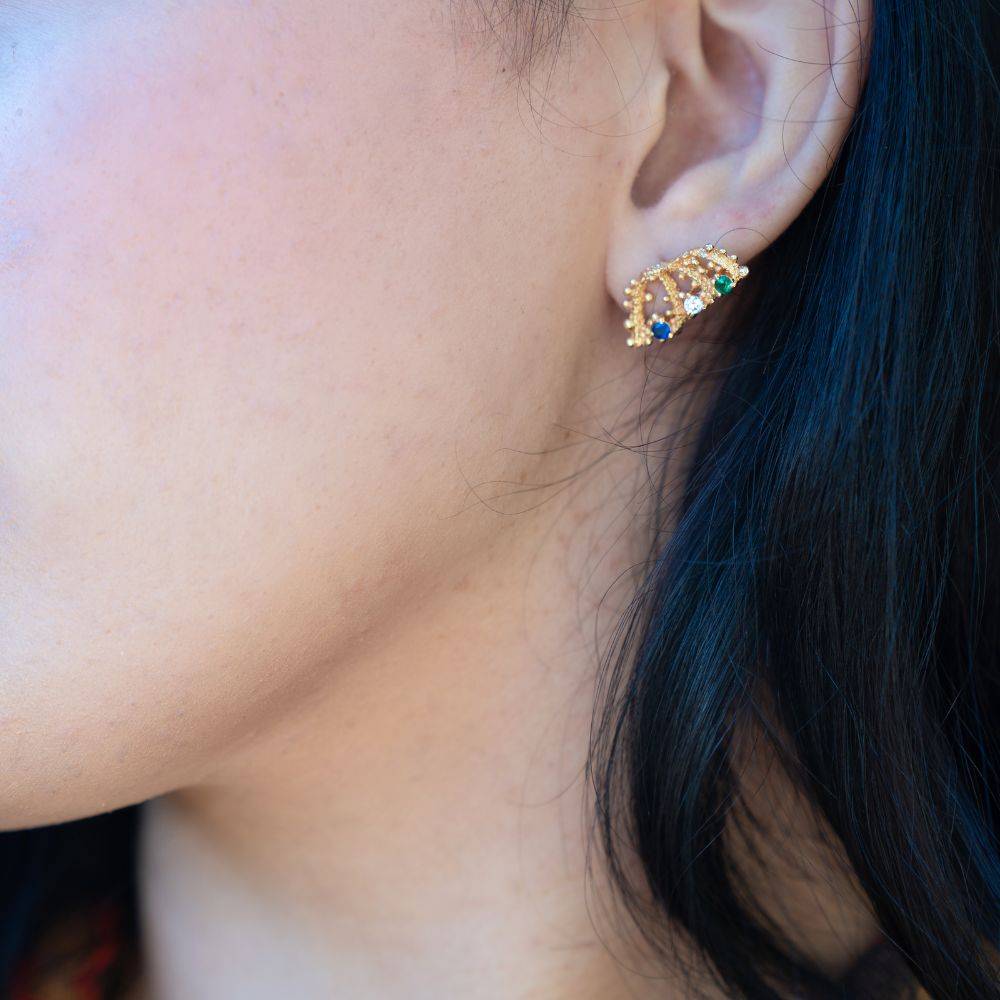 Textured Mini Stud Earrings