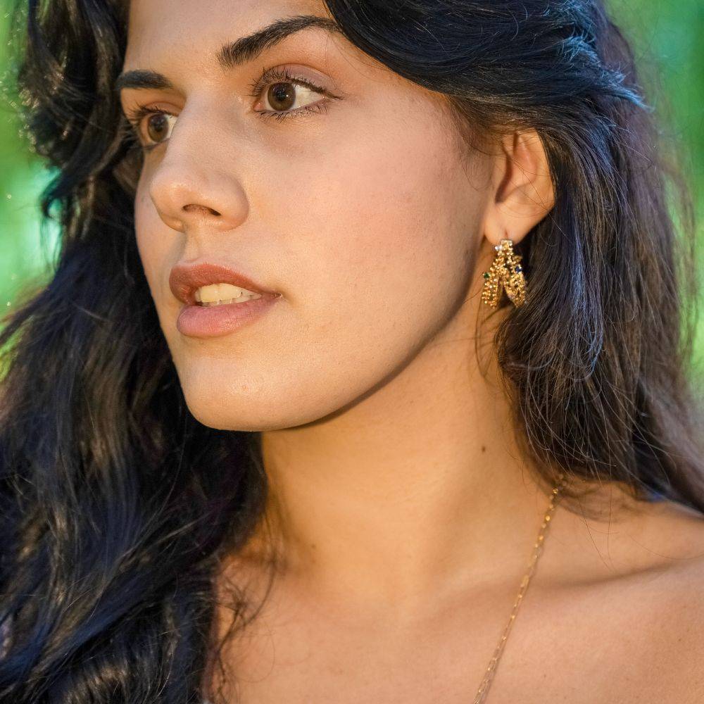 Textured Wide Hoop Earrings