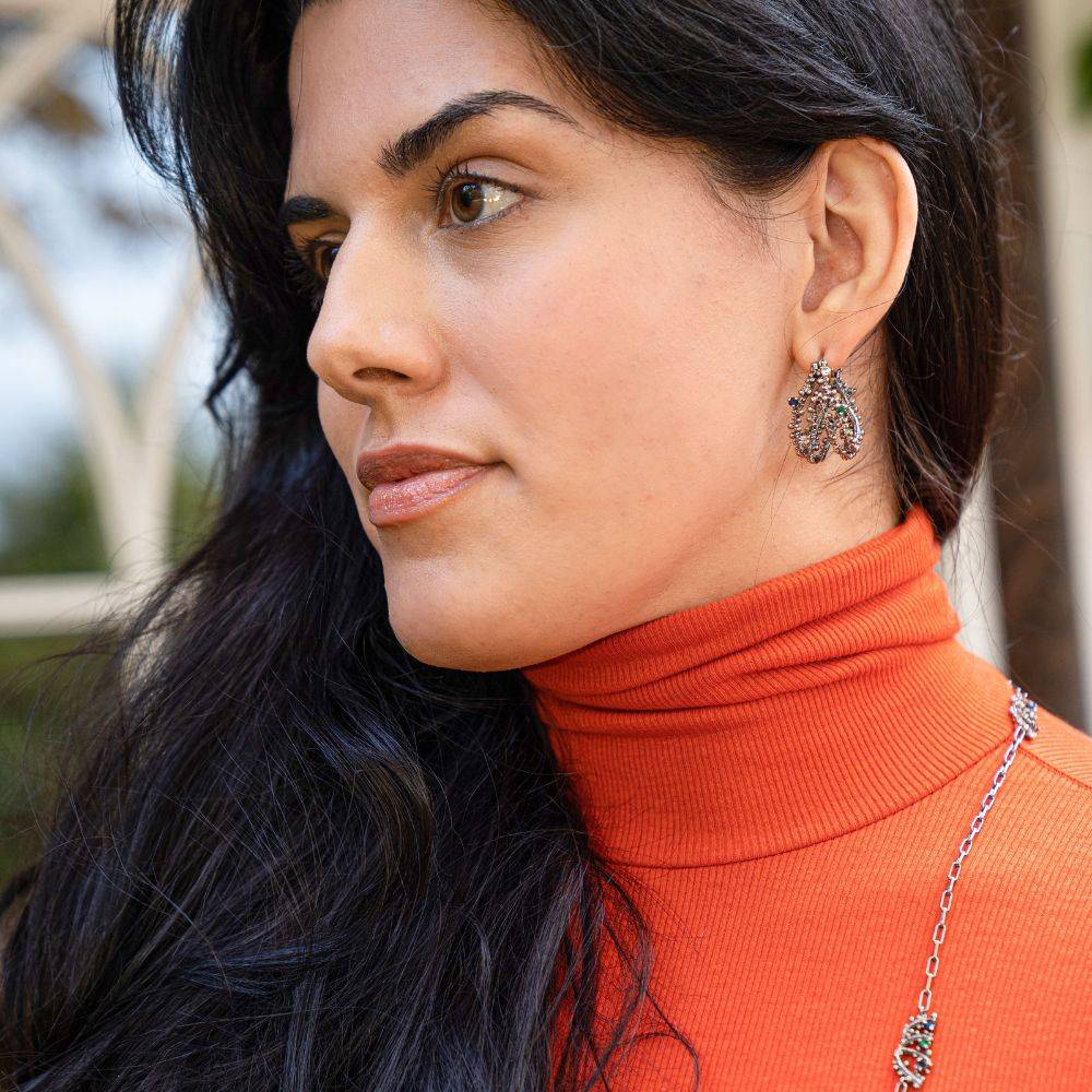 Textured Wide Hoop Earrings