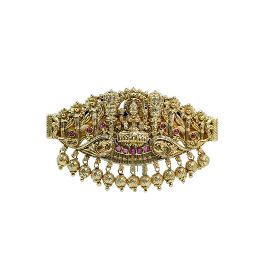 Timeless Temple Jewellery Hair Clip | Handcrafted Antique Gold Look : V-1500