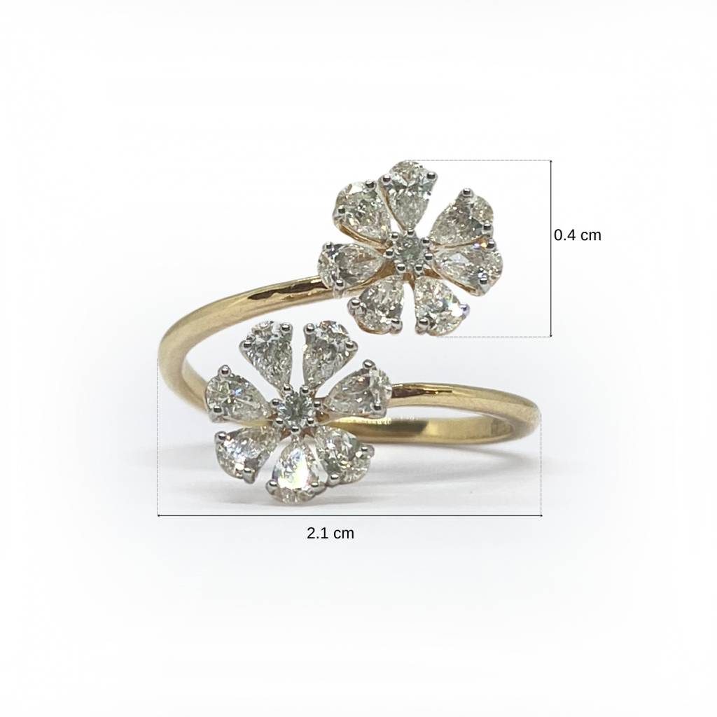Twin Blossom Ring : SLET25