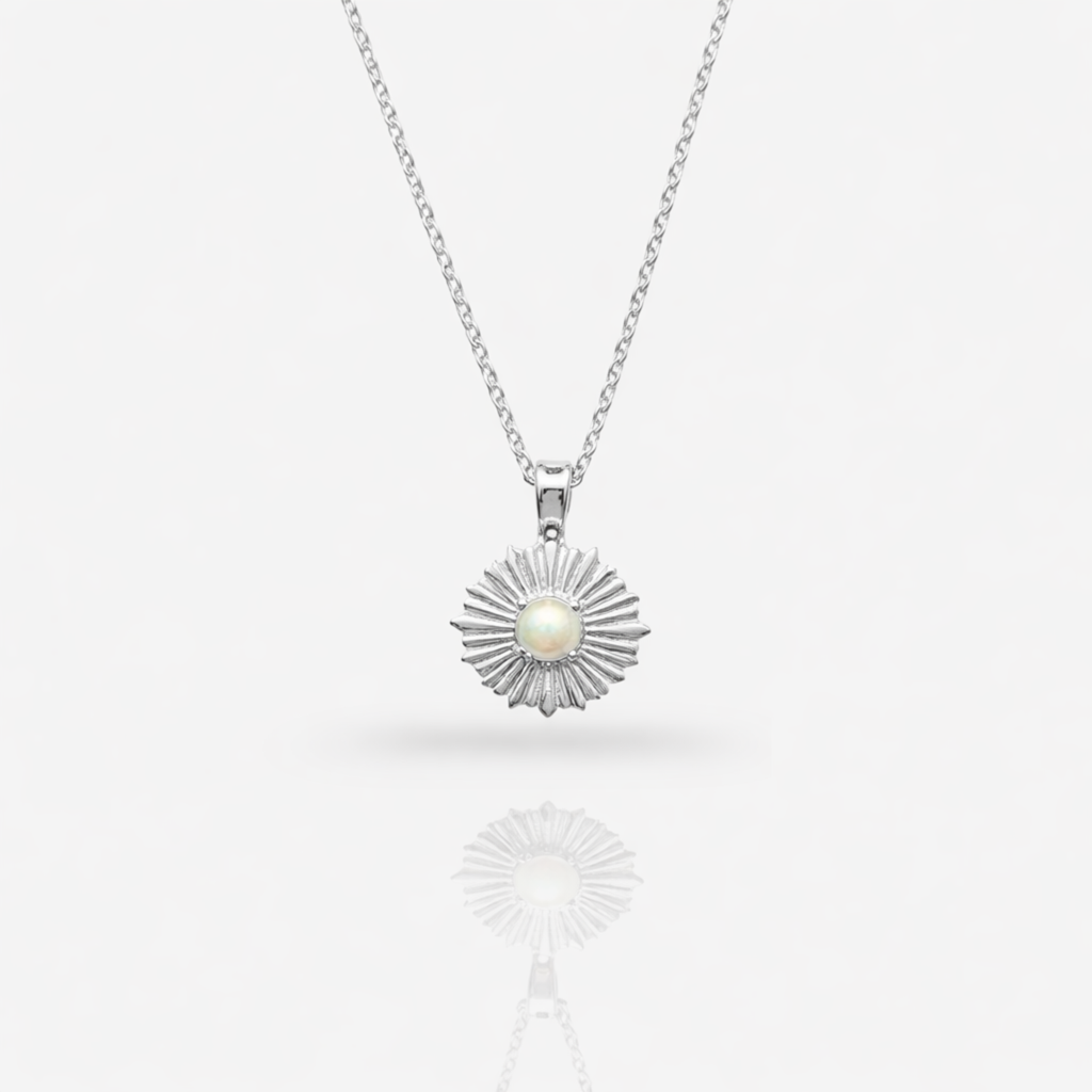 Eternal Sun Detachable Pendant : PD-ES03-SL-WHT
