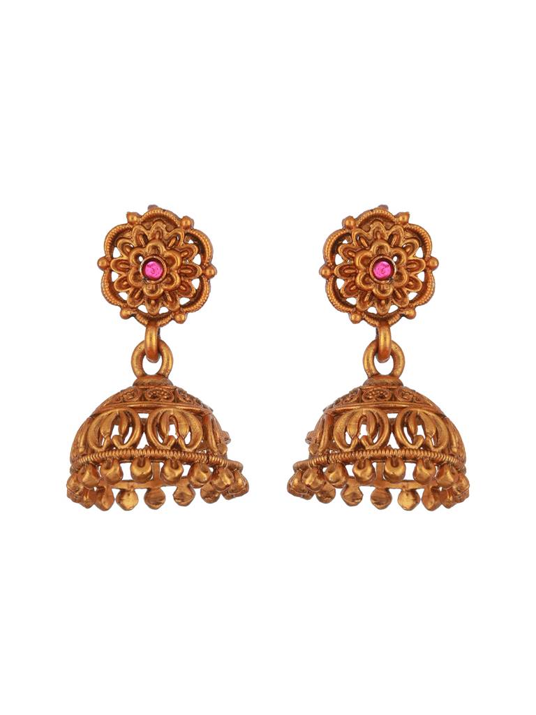 Antique Gold Polish Temple Lakshmiji Long Haram Mala Jewellery Set : SJNK2372