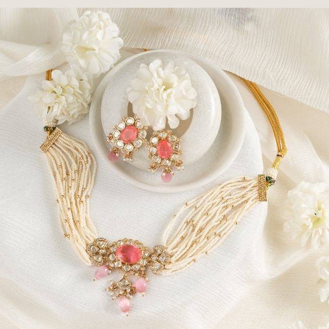 Hayat Kundan Choker Necklace : PA-17