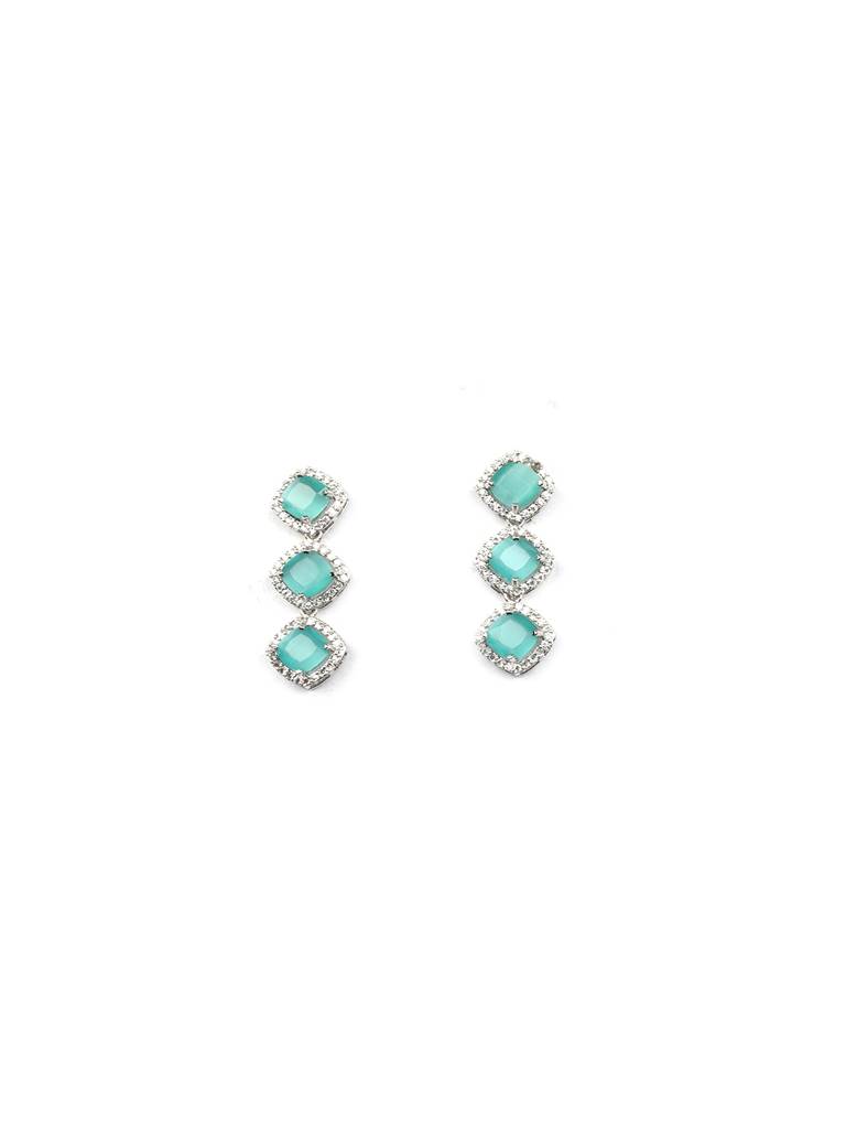 Â Eternal Sparkle:  Ad Sleek Necklace Set : AD132MINT