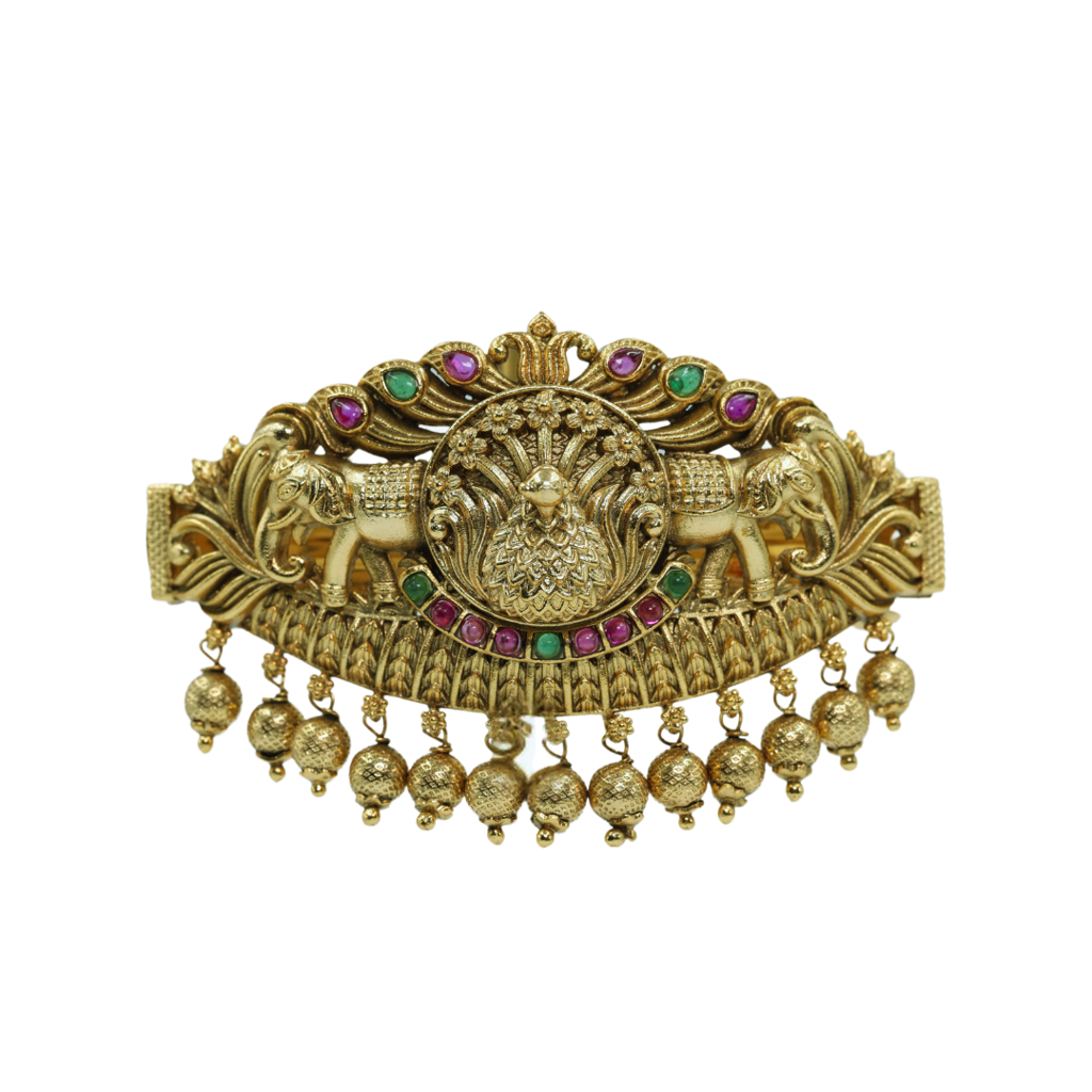 Vintage Charm Temple Jewellery Hair Clip | Bridal Hair Styling Jewellery : V-131