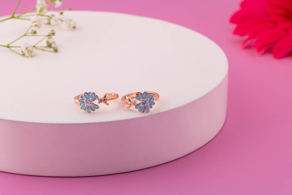 Flora Bloom 92.5 Silver Toe Ring : SKU1131