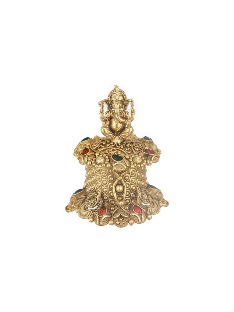 Ganesha Design Handcrafted Traditional Kumkum Box : SJSB2543