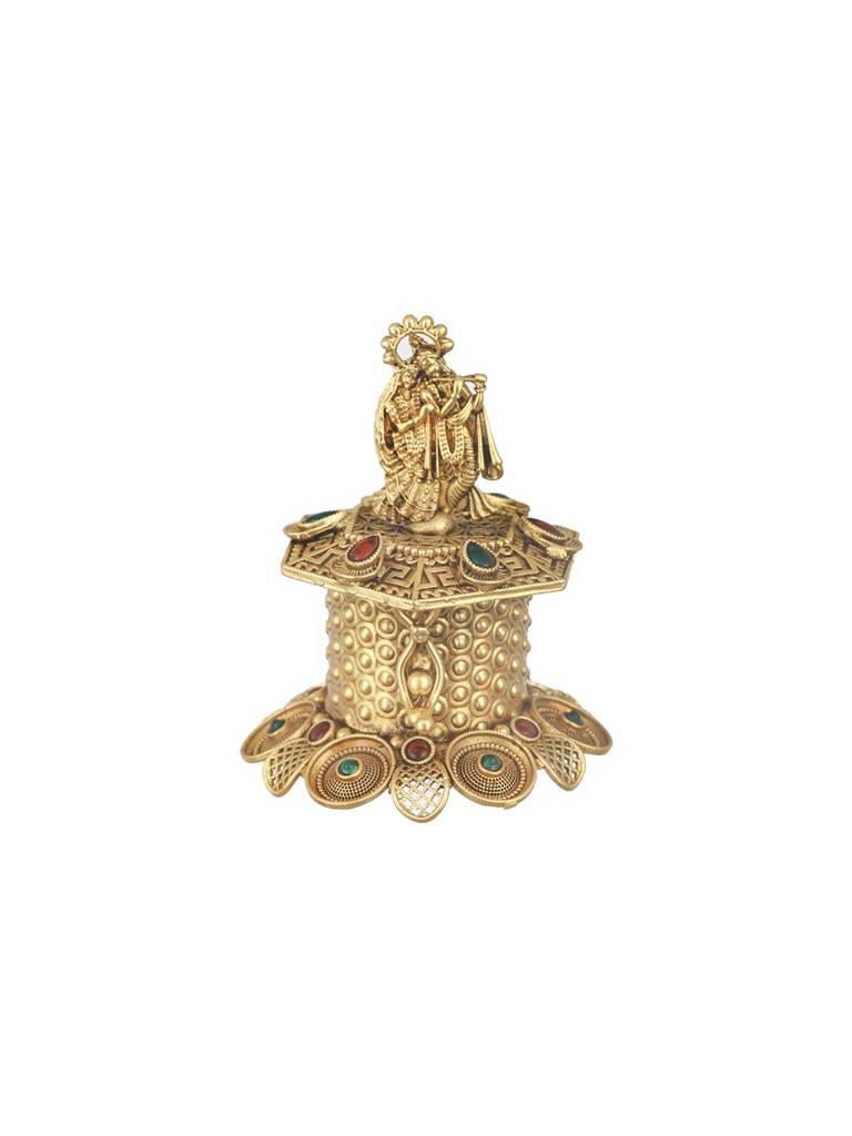 Krishna Radha Design Handcrafted Traditional Kumkum Box : SJSB2545