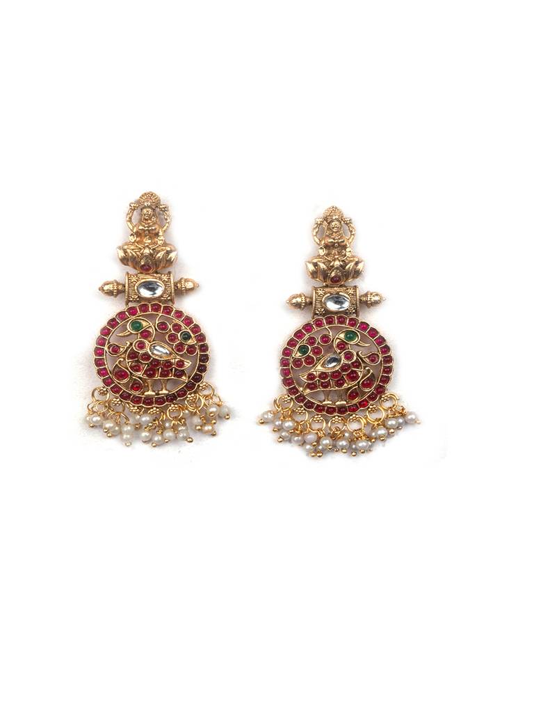 Traditional Kemp Pushp Chakra Necklace Set : SATJS216
