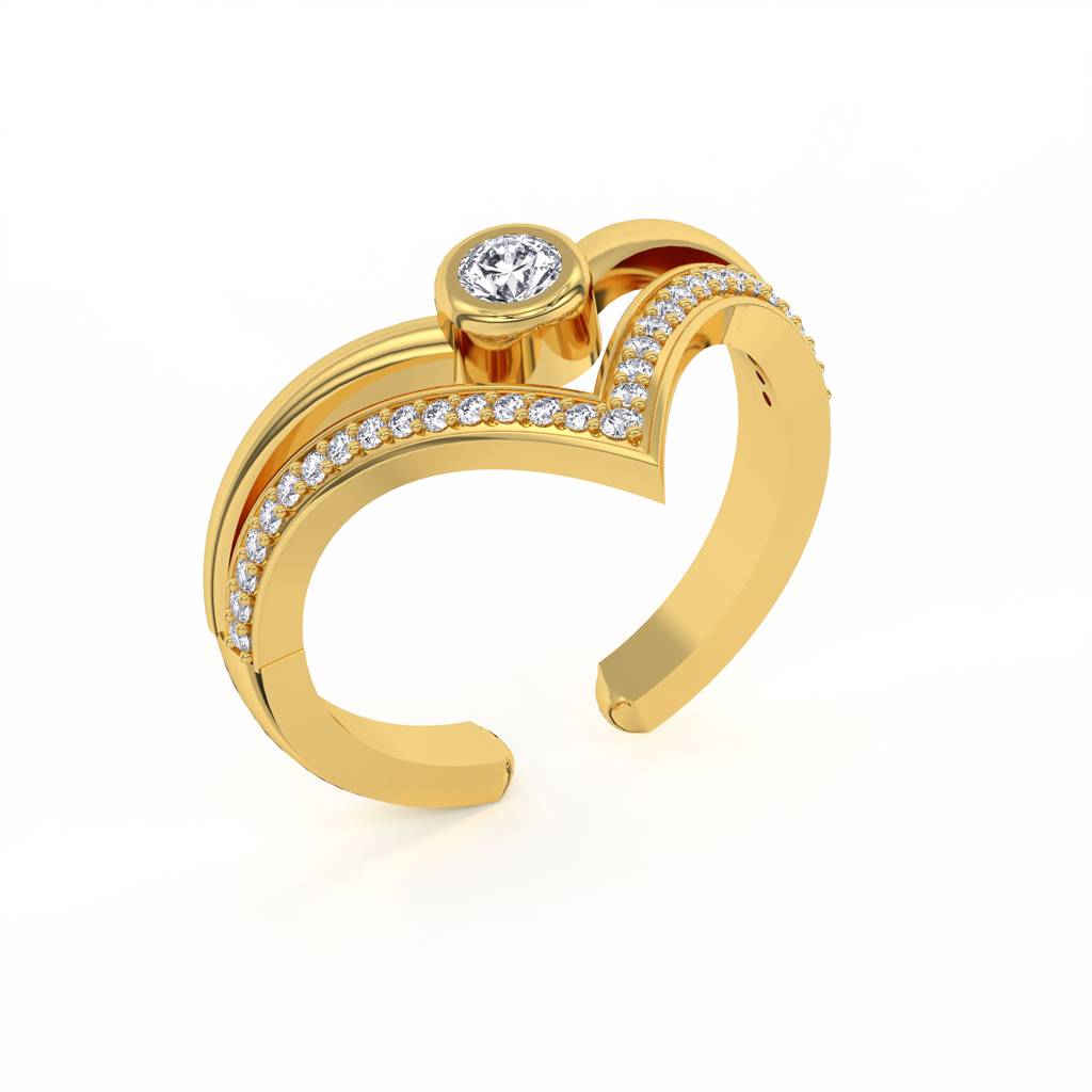 Solitaire Crown Ring : RG_527_24