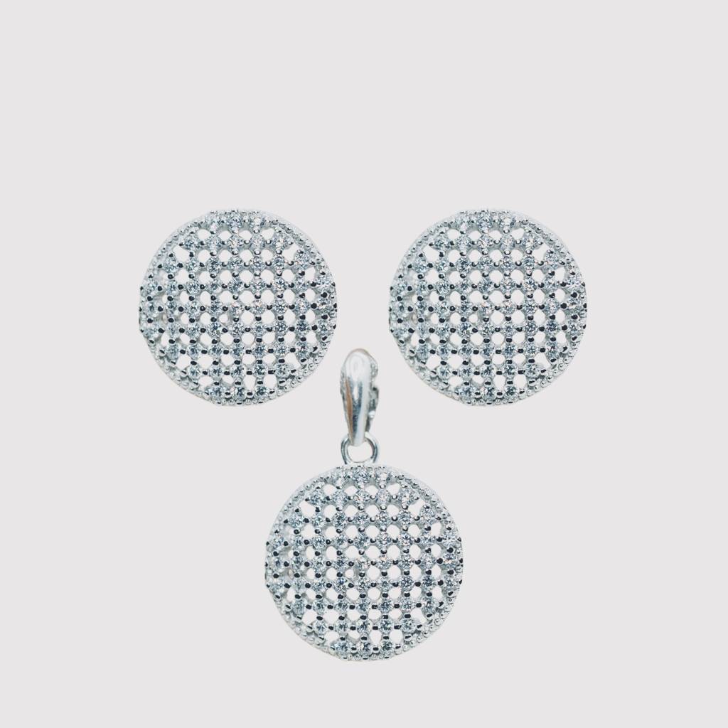 Dazzling Checkered Pendant Set : 264