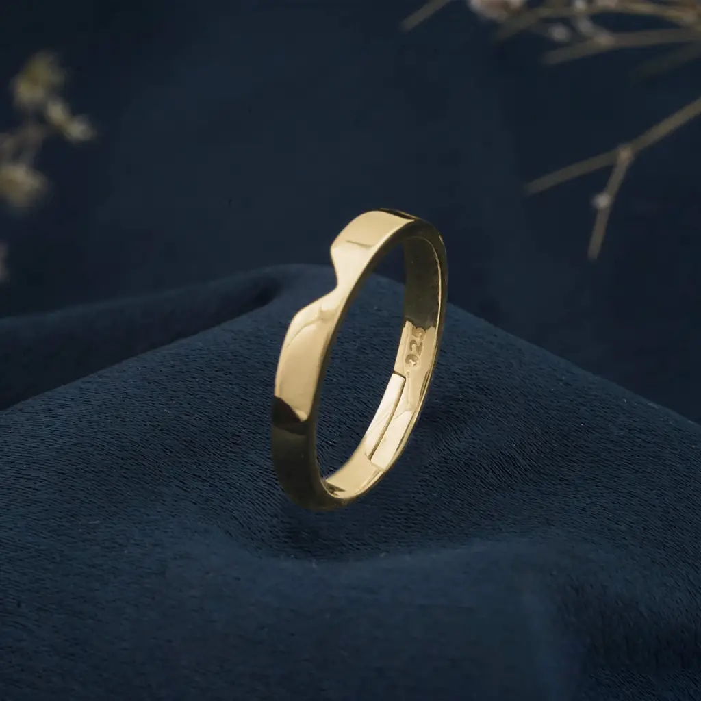 Golden Cupid Arrow Men'S Band : ZLCPLR-1016MY