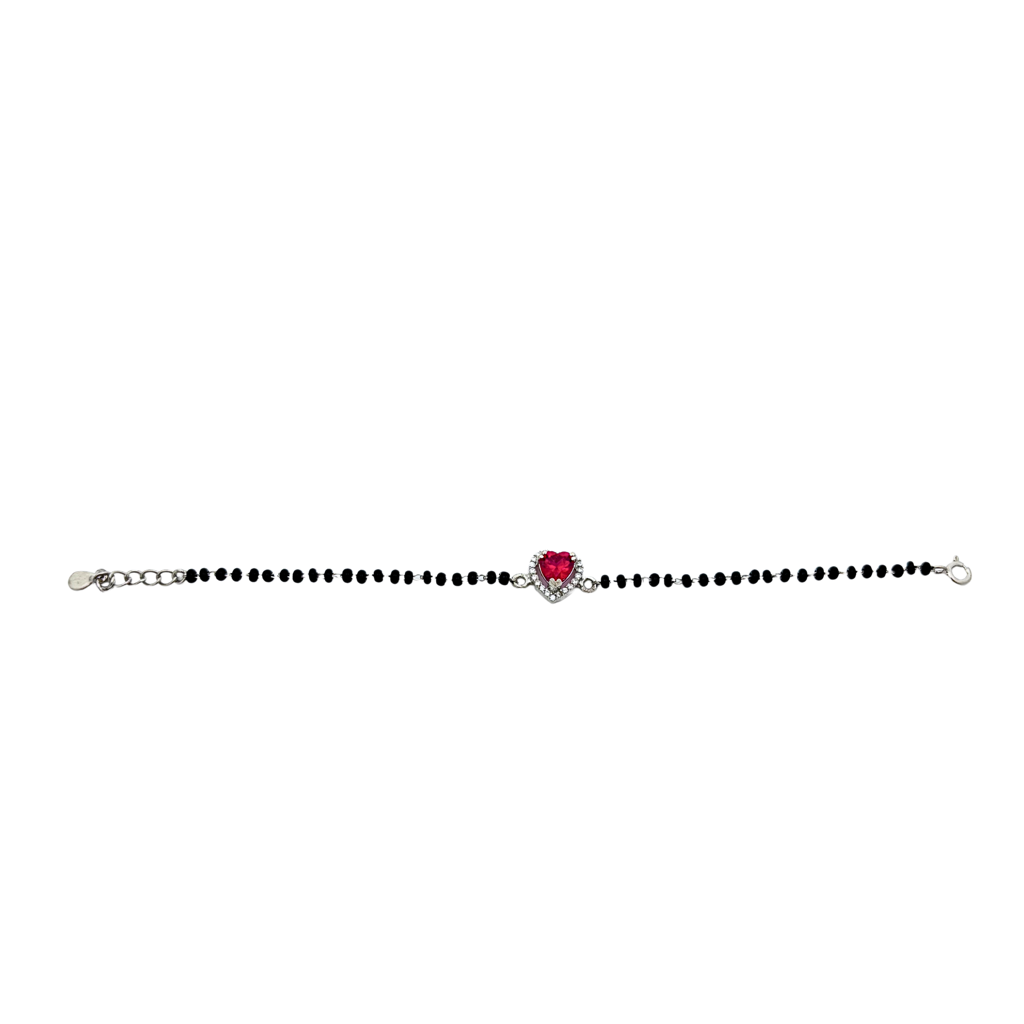 Silver Ruby Vow Bracelet : SS042