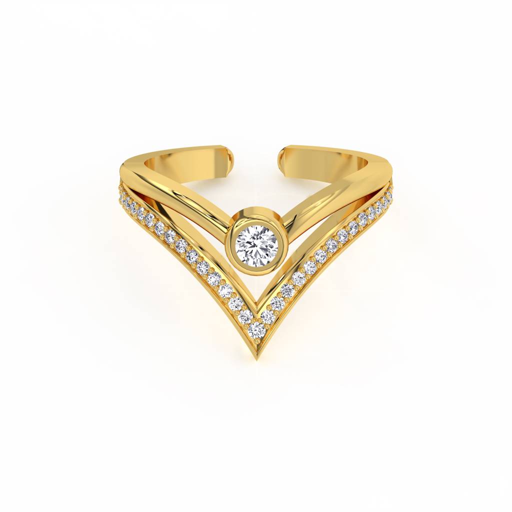 Solitaire Crown Ring : RG_527_24