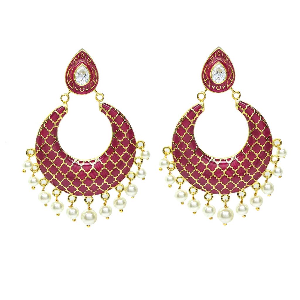 Scintillating Mughal Chandbali : 2400ECB