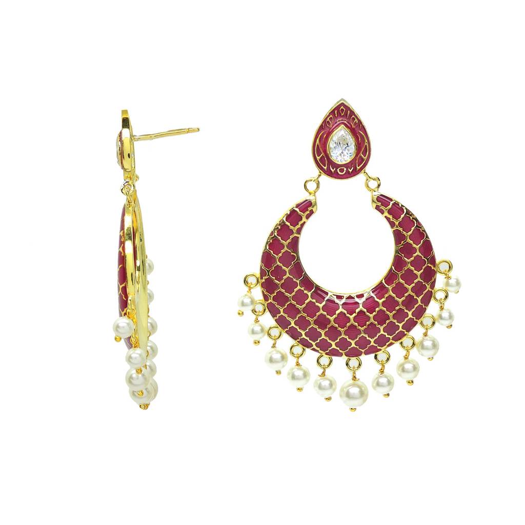 Scintillating Mughal Chandbali : 2400ECB