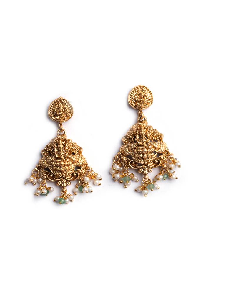 Traditional Goddess Green Haram Set : PA16