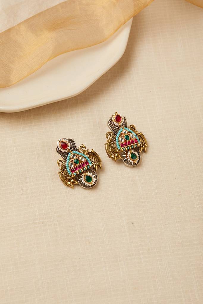 Meher Pachi Kundan Earrings : PAS001