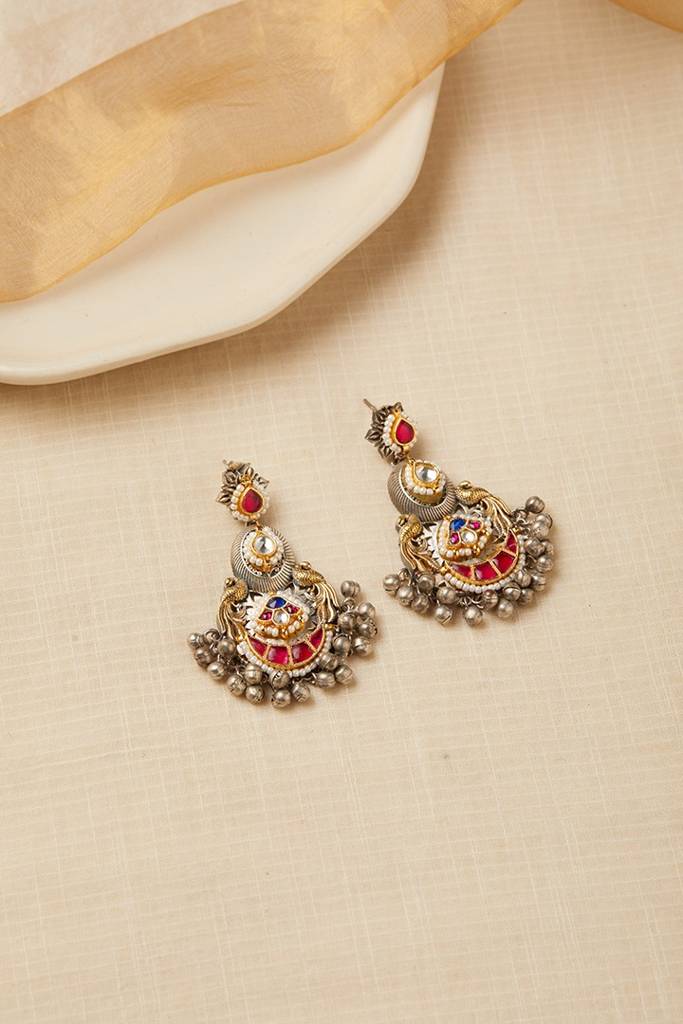 Madhavi Floral Pachi Earrings : PAS009