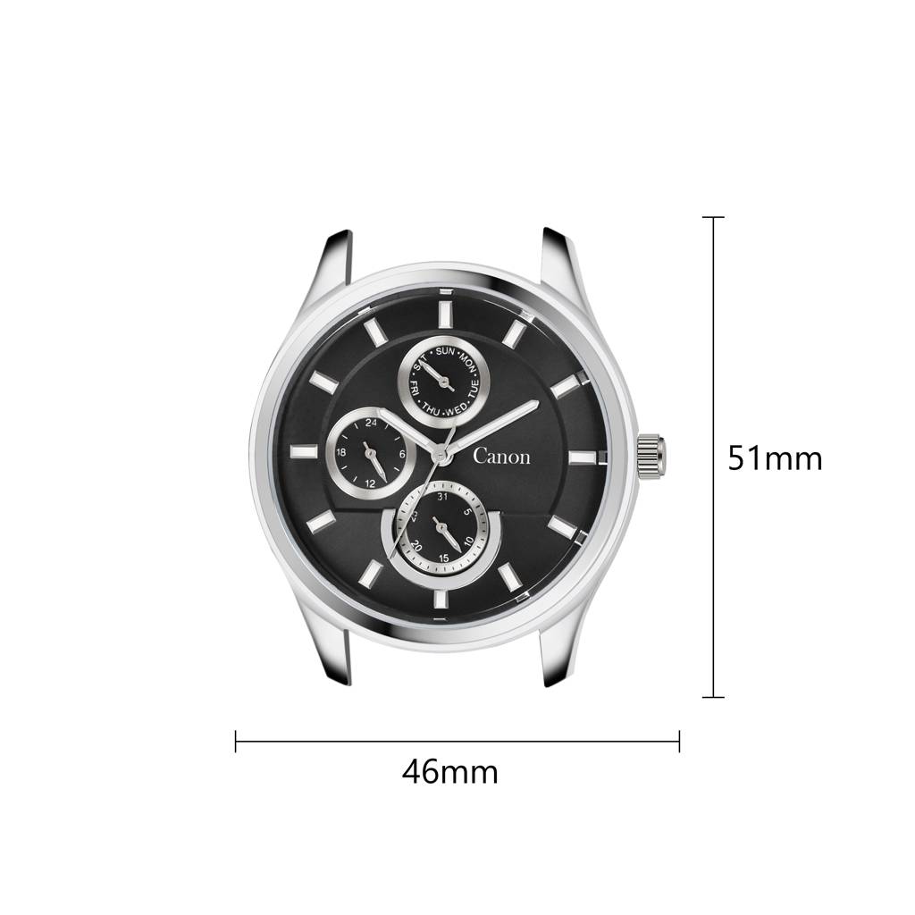 Dominion Series Black Dial Multi-Function Watch For Men - 476 : CN-476