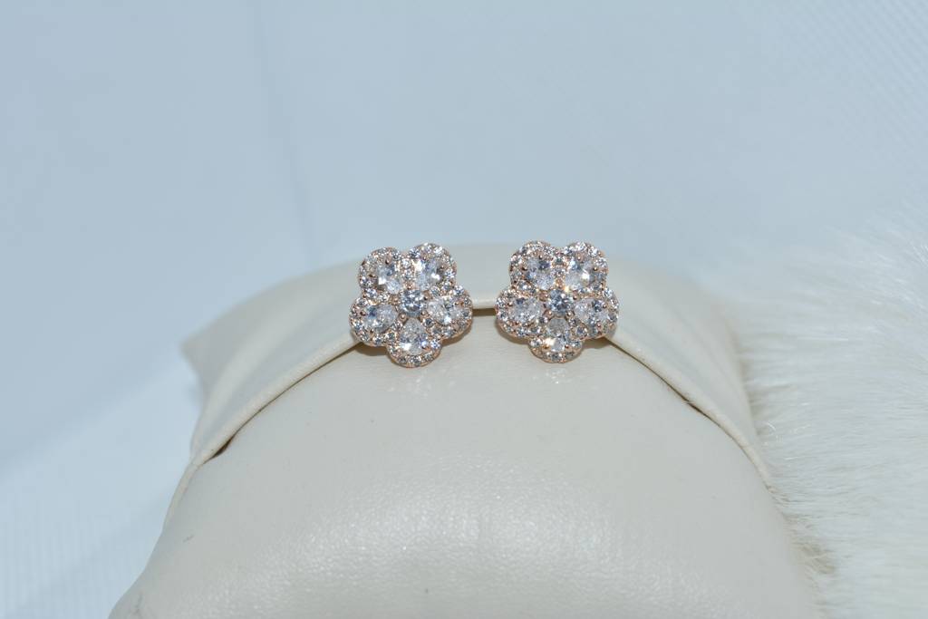 Rose Gold Blossom Studs : 287