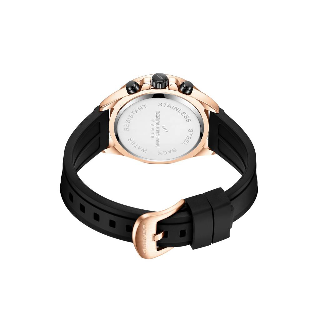 Daniel Hechter Paris Pantheon Collection Pantheon Collection Unique Multifunctional Watch For Men With Textured R : DHM1010-01