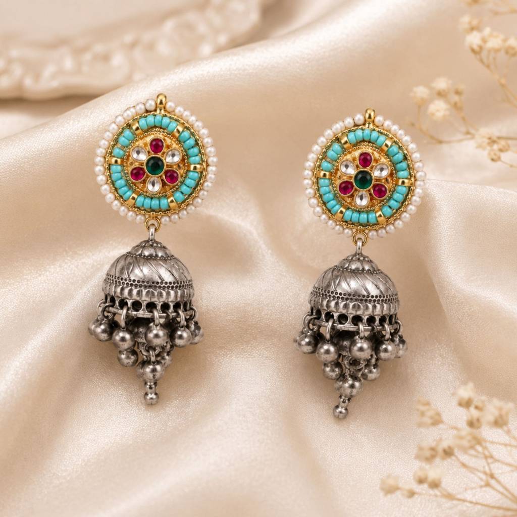 Ira Classic Pachi Kundan Earrings : PAS011