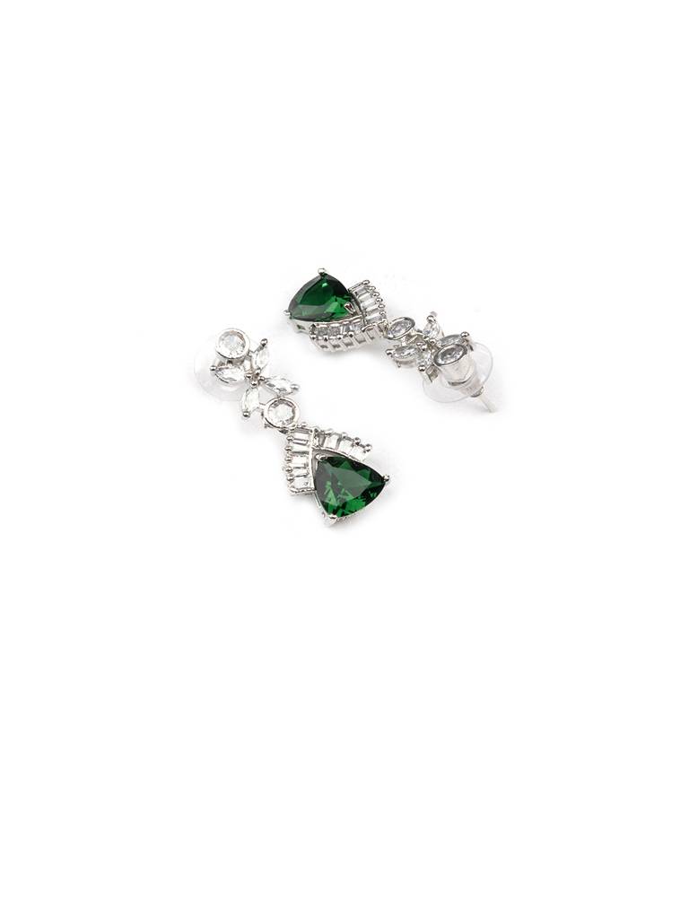 Cz Ad Necklace Set For Glamorous Lookâ : AD127GREEN