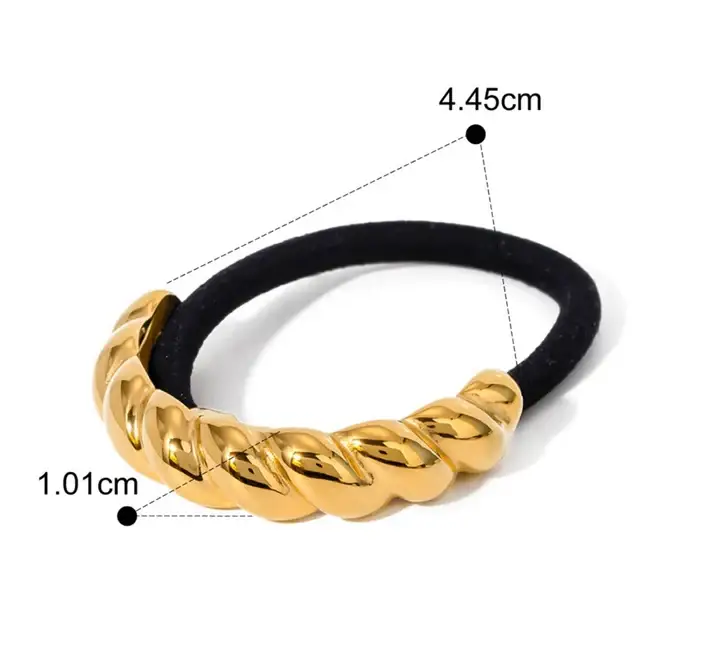 Twisted Dome Rubber Band/Pony Cuff : NEWRUB02
