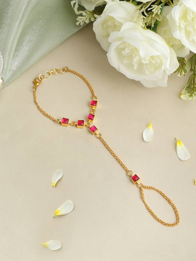 Ruby Raang Stone Embedded Handlet : RRKDEC25-40