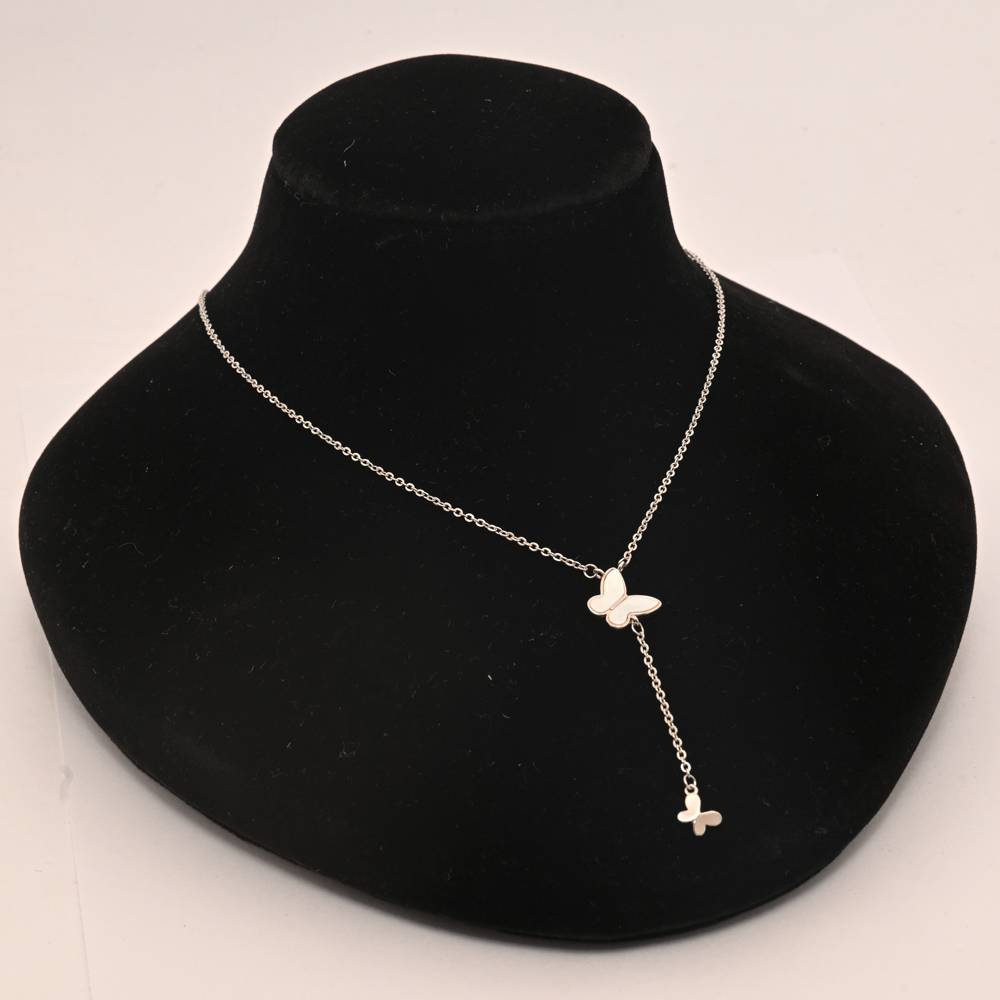 925 Pure Silver Charming Butterfly Chain Pendant : CP1030