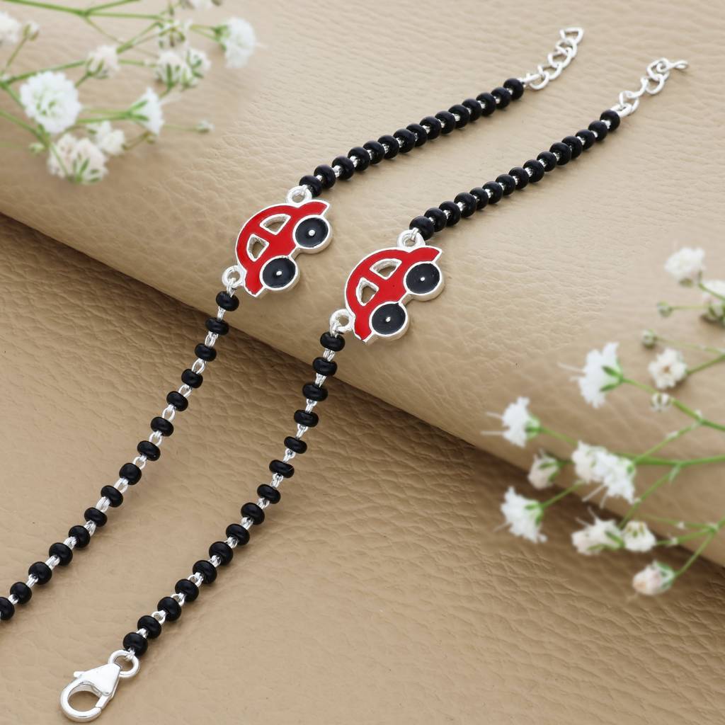 Tiny Wheels Silver Nazariya For Baby Hand(1 - 2Yrs) : KN-2