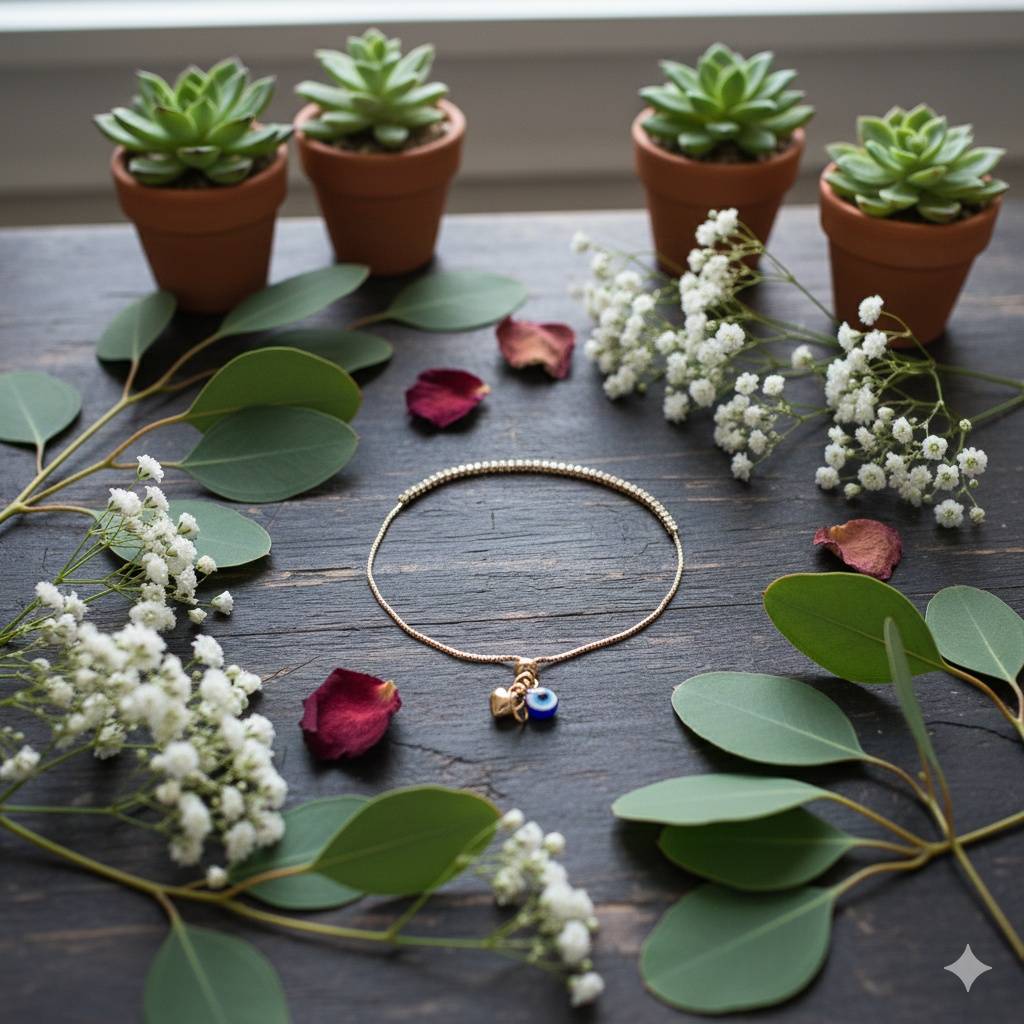 925 Pure Silver Charm Bracelet-Br1104 : BR1104