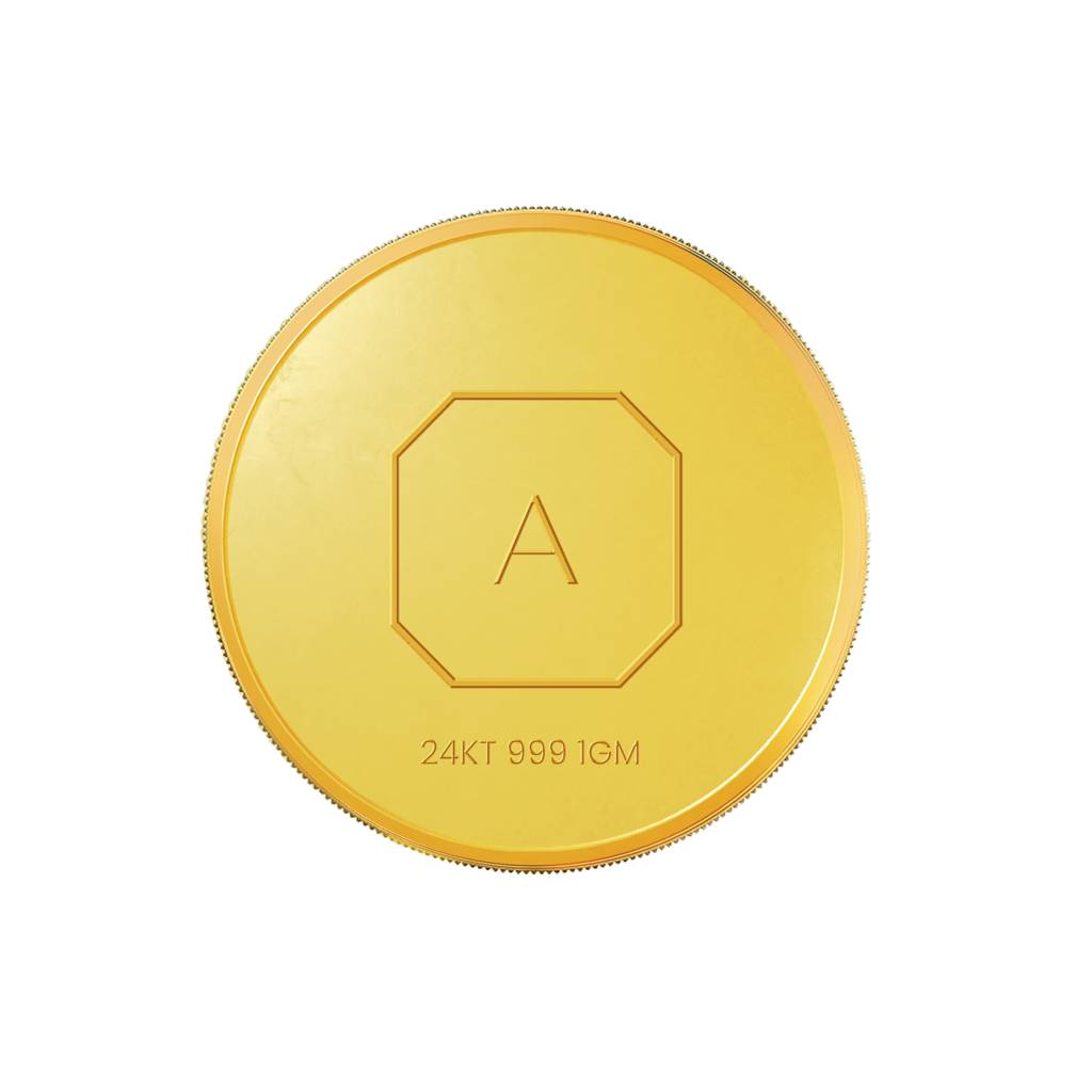 24Kt 1 Gm Lakshmi Gold Coin : SC0001-YG-C