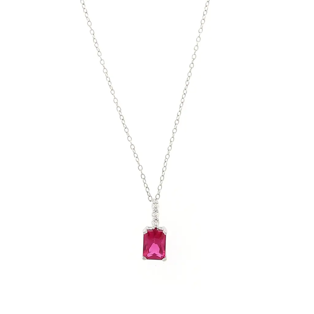 Iski Uski 925 Sterling Silver Alicia Ruby Pendant