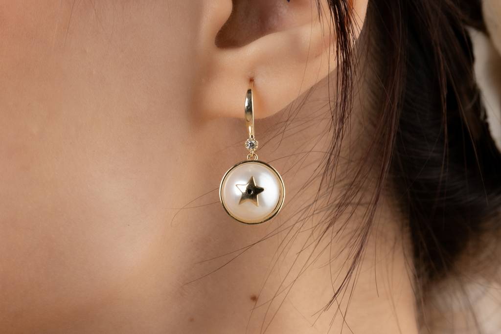 Moon And Stars Earrings : PRBE03