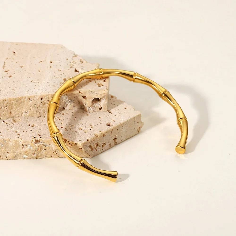 Bamboo Open Cuff Bracelet : MJ25