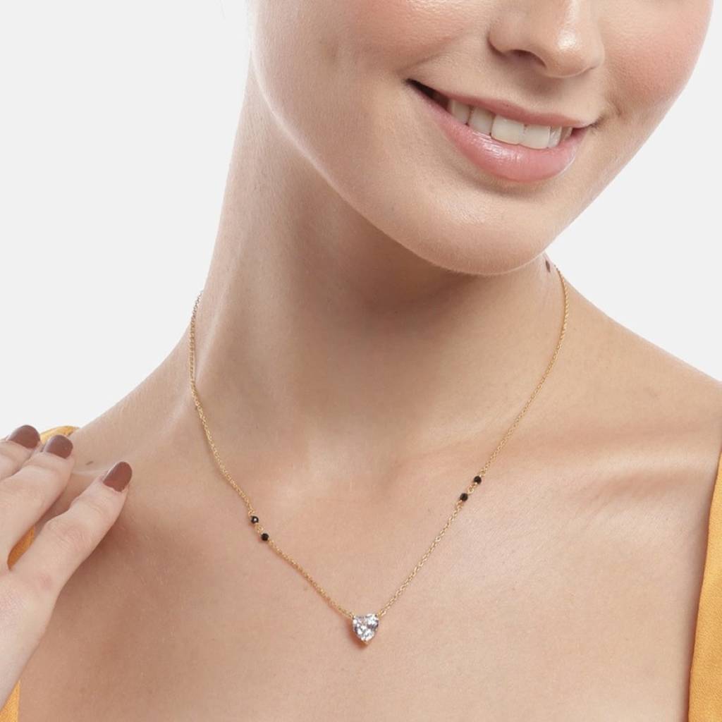 Golden Bond Gold Plated 925 Sterling Silver Mangalsutra : MGS-10047-G