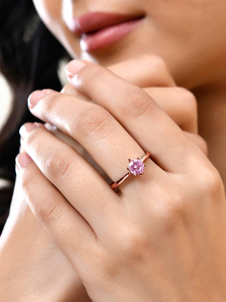 Valentines Day Promise Solitaire Ring : 8905124576849