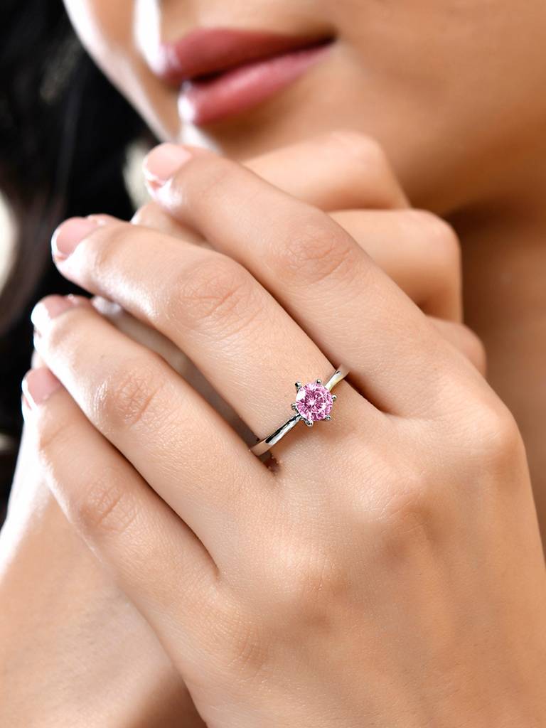 Valentines Day Promise Solitaire Ring : 8905124576856