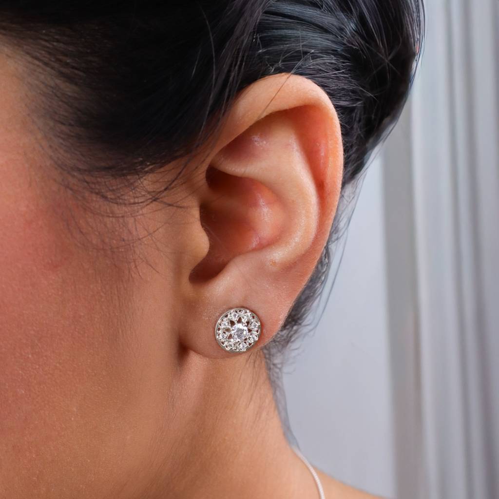 Studded Set With Chain | Cz | 92.5 Silver : Silver_Stone_Studded_Zircon_Set_with_Chain_July25